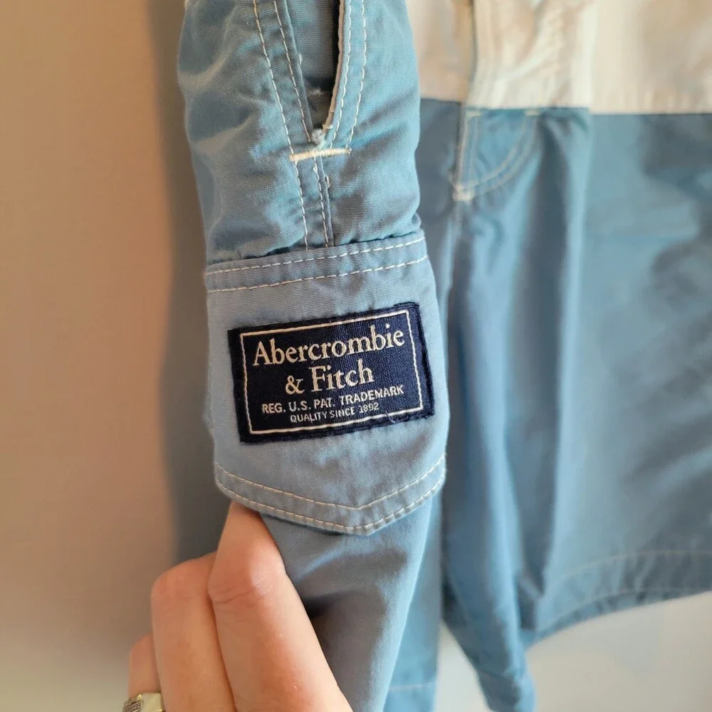 Abercrombie and Fitch men’s swim trunks small blue board shorts 31 beach pool